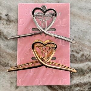 Juicy Couture hair Claw clips
